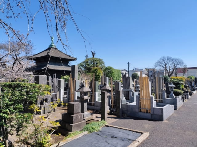 墓地の風景