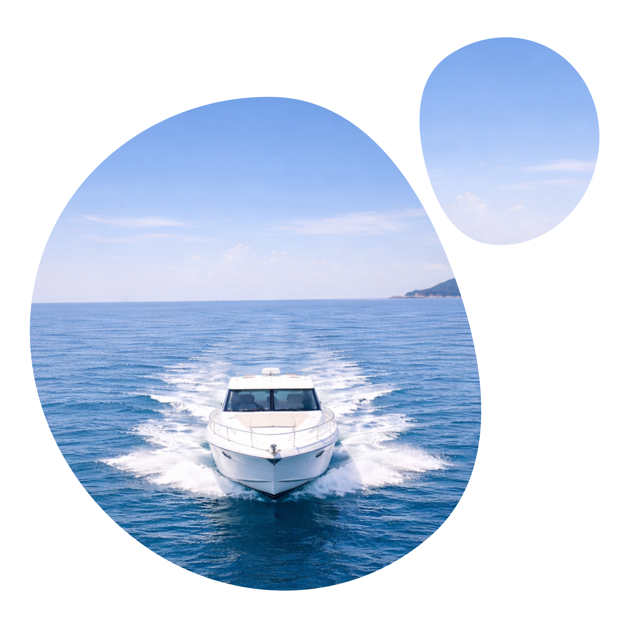 海上を進む大型のクルーズ船